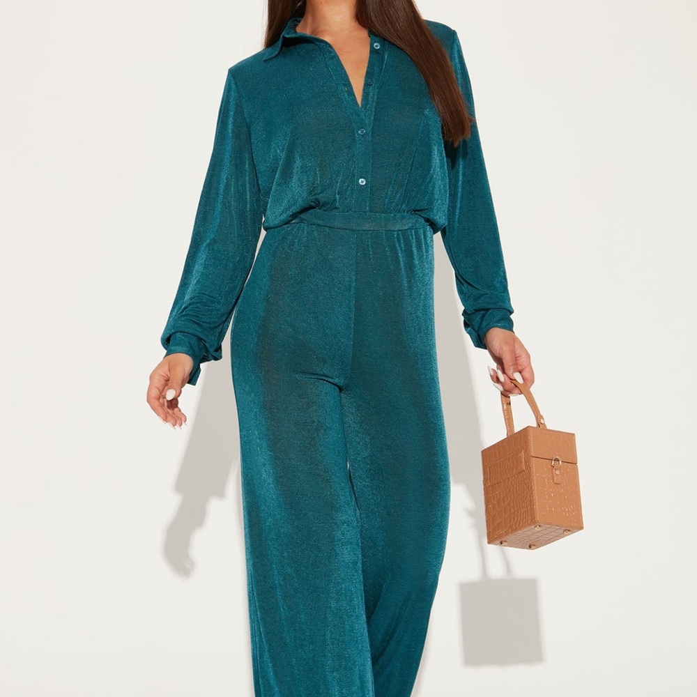 Teal Jumpsuit